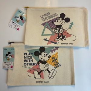 New Disney Mickey & Minnie Mini Bag Set